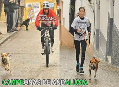 Campeonas Trofeo Andalucía Canicross y Bikejoring 2014
